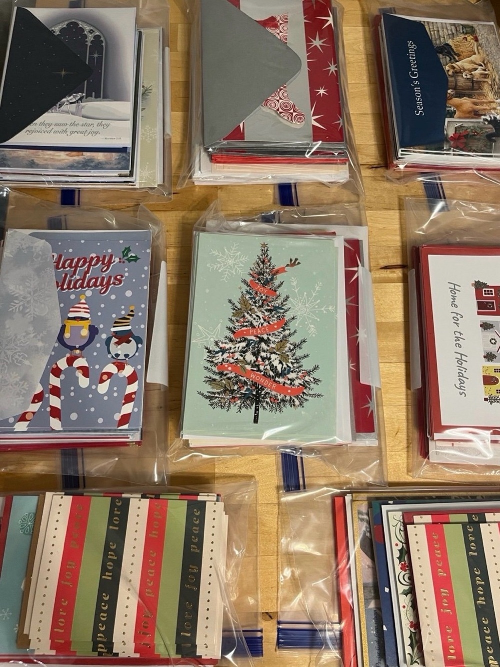 Random Grab Bag Holiday Greeting Card Assortment 25 cards— Holiday Designs